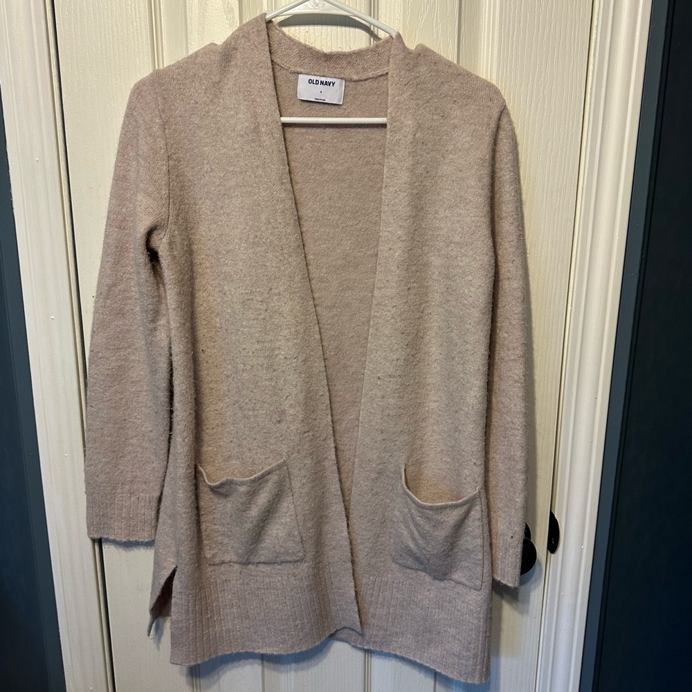 Old Navy Open Front Long Knit Cardigan Small